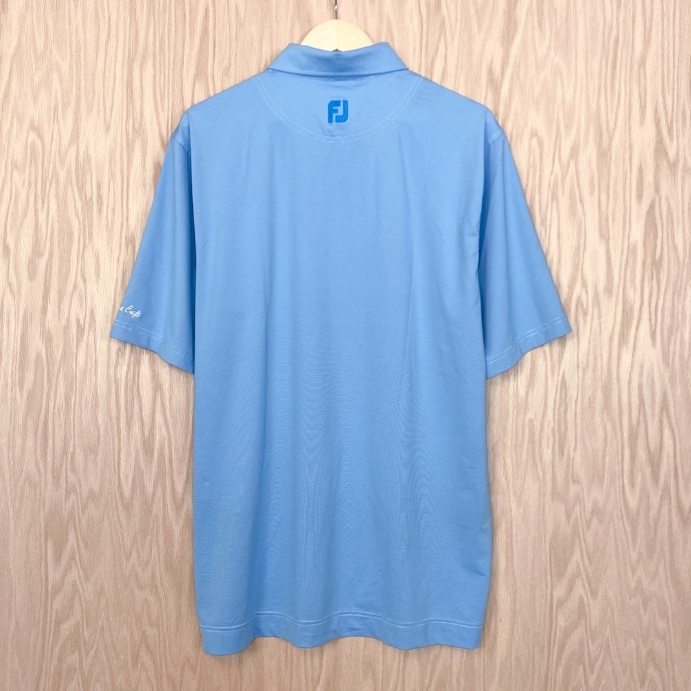 FootJoy Men’s FJ Striped Short Sleeve Polo Golf Shirt Size Large - Picture 5 of 8